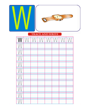 Capital Letter W Sheet