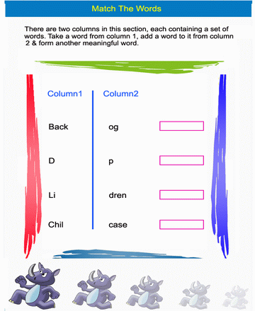 Matching Words 14 Sheet