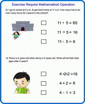 Mathematical Operation 31 Sheet