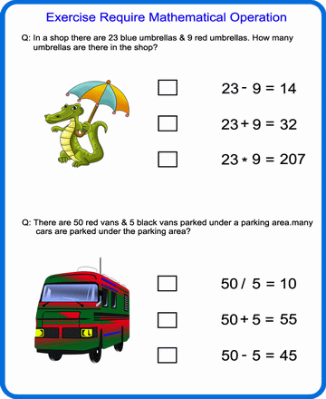 Mathematical Operation 36 Sheet