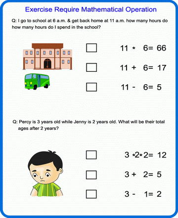 Mathematical Operation 7 Sheet