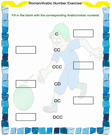 Roman Numbers 41 Sheet