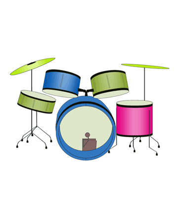 Drum Set Coloring Pages