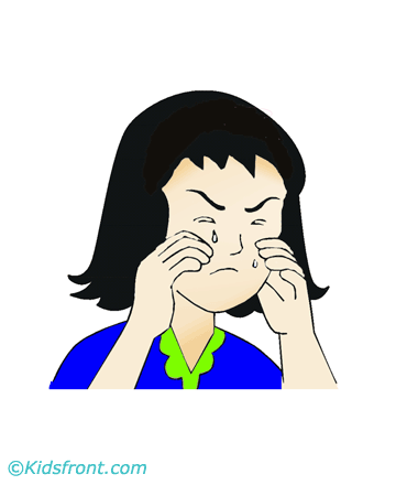 Girl Crying Coloring Pages