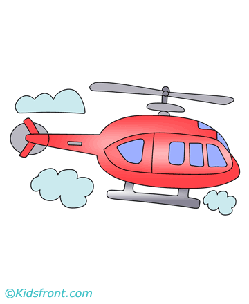 Cartoon Police Helicopter Coloring page | Cartoon Police Helicopter Coloring  page | By Kids Drawing TVFacebook