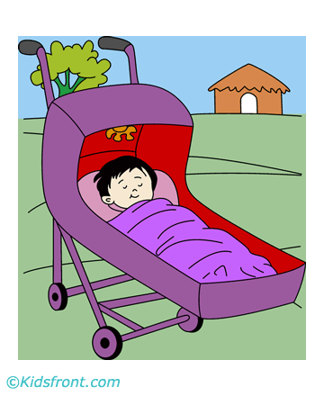 Baby Stroller Coloring Pages