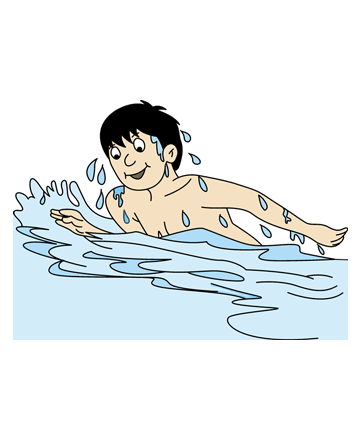 Swimming Coloring Pages