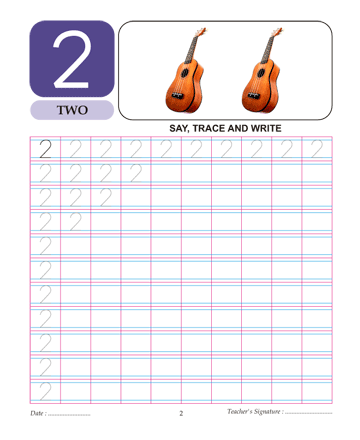 Digit And Number 2 Sheet