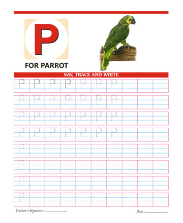 Capital Letter P Sheet