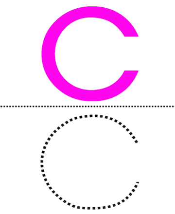 Small Alphabet C Sheet