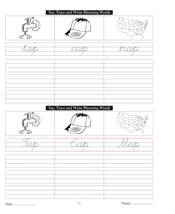 Cursive Writing Book 46 Sheet