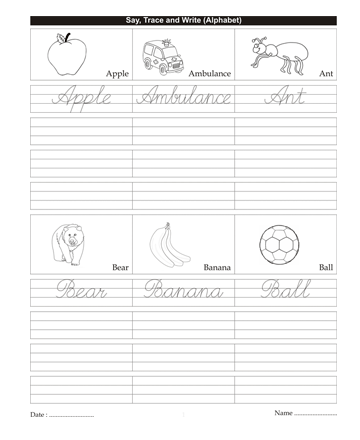 Cursive Writing Book 48 Sheet