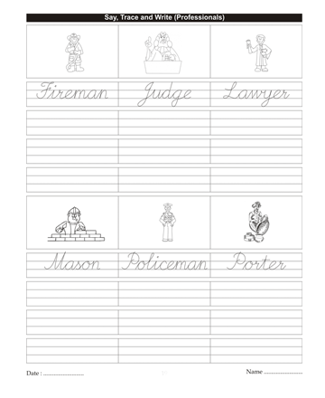 Cursive Writing Book 89 Sheet