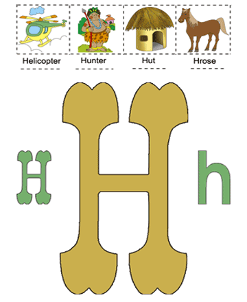 Alphabet H Sheet