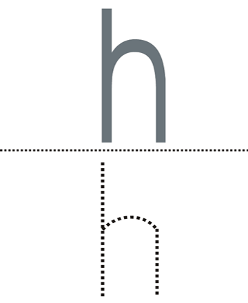 Small Alphabet H Sheet