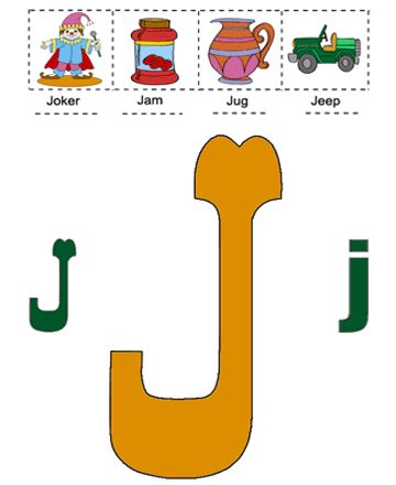 Alphabet J Sheet