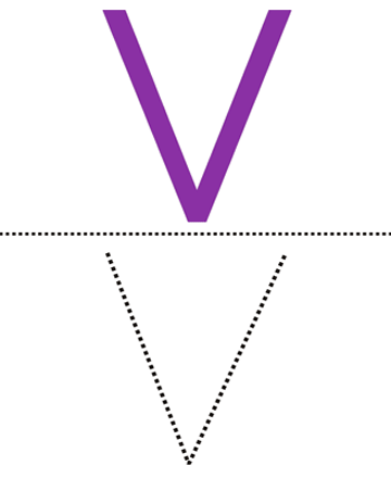 Capital Alpahbet V Sheet