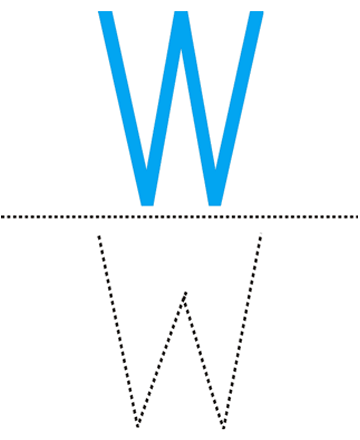 Capital Alpahbet W Sheet