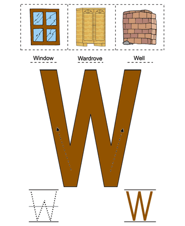 Letter W Sheet