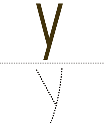 Small Alphabet Y Sheet