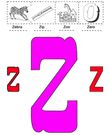 Alphabet Z Sheet